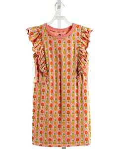 TEA  ORANGE  PRINT  KNIT DRESS