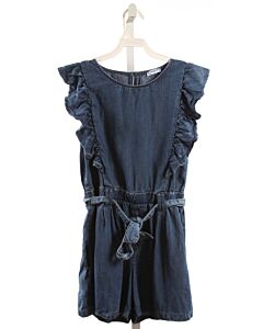 MAYORAL  CHAMBRAY    ROMPER WITH RUFFLE