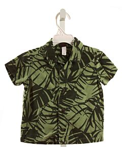 TEA  GREEN LINEN   DRESS SHIRT