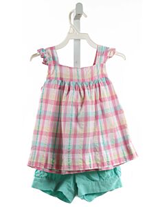 SOUTHERN SUNSHINE KIDS  MULTI-COLOR  PLAID  2-PIECE OUTFIT