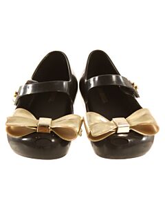 MINI MELISSA BLACK MARY JANES  *EUC SIZE TODDLER 9