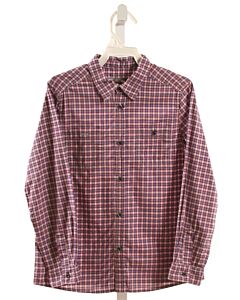 BONPOINT  MULTI-COLOR  PLAID  DRESS SHIRT