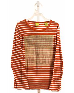 SCOTCH SHRUNK  ORANGE  STRIPED PRINTED DESIGN T-SHIRT