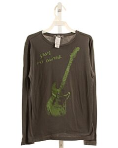 BONPOINT  GRAY   PRINTED DESIGN T-SHIRT