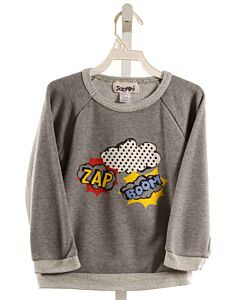 SIAOMIMI  GRAY  PRINT  PULLOVER