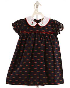 THE BEAUFORT BONNET COMPANY  NAVY  FLORAL EMBROIDERED DRESS
