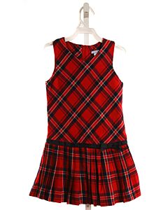 HARTSTRINGS RED PLAID DRESS