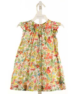 BONPOINT  GREEN  FLORAL  DRESS