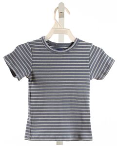 MAISON ME  BLUE  STRIPED  KNIT SS SHIRT