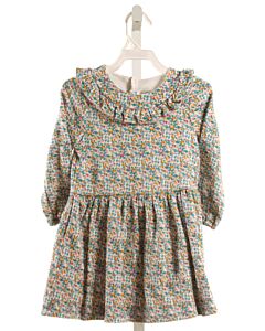 NO TAG  MULTI-COLOR    KNIT DRESS WITH RUFFLE