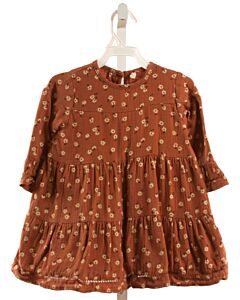 QUINCY MAE  BROWN  FLORAL  DRESS