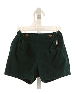 JACADI  GREEN CORDUROY   SHORTS WITH RUFFLE