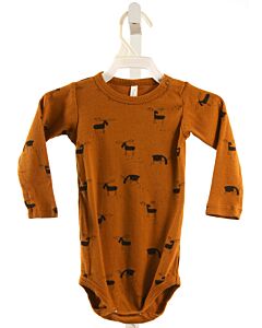 RYLEE & CRU  MUSTARD  PRINT  KNIT LS SHIRT