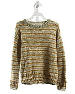 RYLEE & CRU  LT GREEN  STRIPED  SWEATER