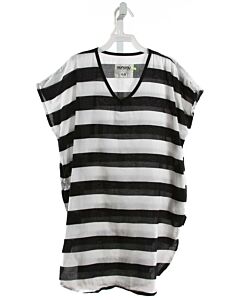 NUNUNU  BLACK  STRIPED  COVER UP