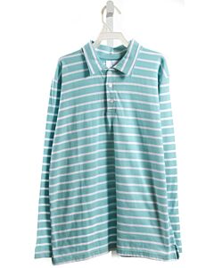 LITTLE ENGLISH  AQUA  STRIPED  KNIT LS SHIRT