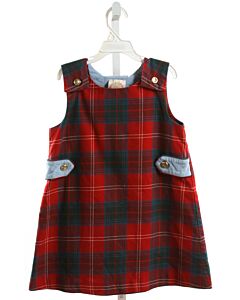 THE BEAUFORT BONNET COMPANY  RED  PLAID  DRESS