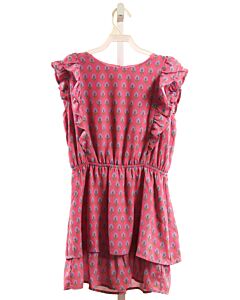 THE BEAUFORT BONNET COMPANY  PINK  FLORAL  DRESS WITH RUFFLE