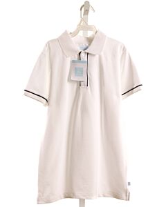 BELLA BLISS  WHITE PIQUE   KNIT SS SHIRT