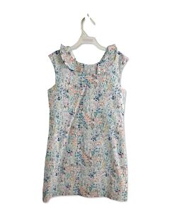 MAGGIE BREEN  LT BLUE  FLORAL  DRESS WITH RUFFLE