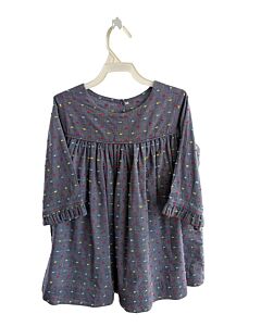 MARY & GRACE  CHAMBRAY  SWISS DOT  SHIRT-LS