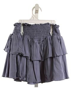 KATIEJNYC  BLUE   SMOCKED SKIRT