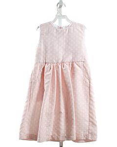 BELLA BLISS  LT PINK  POLKA DOT  DRESS WITH EYELET TRIM