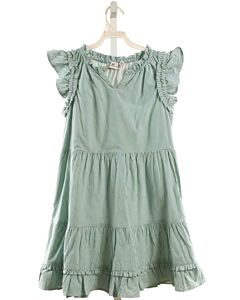 VINEYARD VINES  GREEN  STRIPED  DRESS WITH RUFFLE