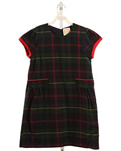 THE BEAUFORT BONNET COMPANY  FOREST GREEN  PLAID  DRESS