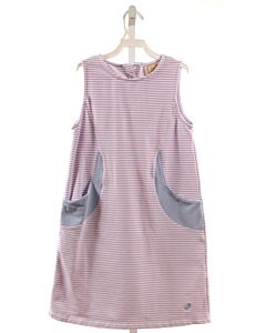 THE BEAUFORT BONNET COMPANY  LAVENDER  STRIPED  KNIT DRESS