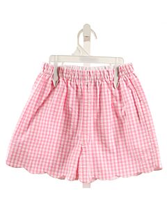 LITTLE ENGLISH  PINK SEERSUCKER GINGHAM  SHORTS