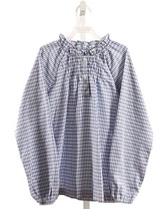 LITTLE ENGLISH  BLUE  GINGHAM  DRESS SHIRT