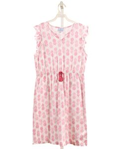 LITTLE ENGLISH  PINK  PRINT  KNIT DRESS