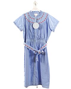 LITTLE ENGLISH  BLUE   EMBROIDERED DRESS