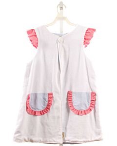 THE BEAUFORT BONNET COMPANY  WHITE TERRY CLOTH   COVER UP WITH RUFFLE