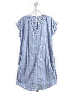 VINEYARD VINES  BLUE SEERSUCKER STRIPED  DRESS