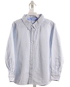 LITTLE ENGLISH  LT BLUE SEERSUCKER GINGHAM  DRESS SHIRT