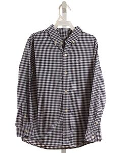 VINEYARD VINES  NAVY  GINGHAM  DRESS SHIRT