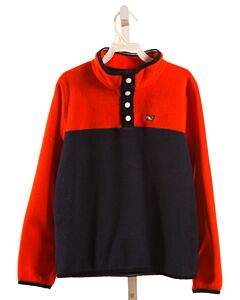 VINEYARD VINES  ORANGE FLEECE   PULLOVER