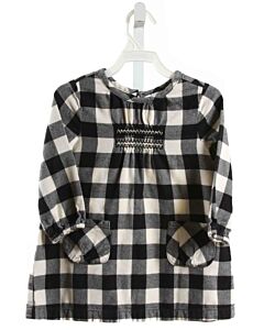 HANNA ANDERSSON  BLACK  GINGHAM  DRESS