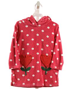 MINI BODEN  HOT PINK TERRY CLOTH POLKA DOT  COVER UP