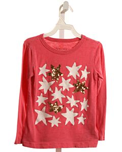 CREWCUTS  HOT PINK    KNIT LS SHIRT WITH SEQUINS
