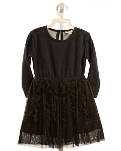 CREWCUTS  BLACK TULLE   KNIT DRESS