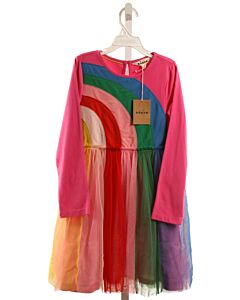 MINI BODEN  MULTI-COLOR TULLE   KNIT DRESS
