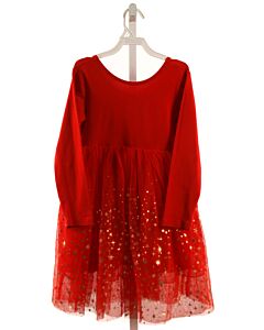 HANNA ANDERSSON  RED TULLE   KNIT DRESS