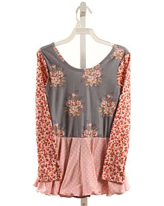CHEEKY PLUM  PINK  FLORAL  LEOTARD