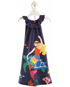 MINI BODEN  NAVY   APPLIQUED KNIT DRESS