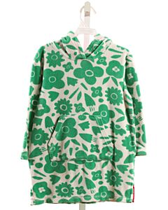 MINI BODEN  GREEN TERRY CLOTH FLORAL  COVER UP