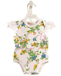 THE BEAUFORT BONNET COMPANY  WHITE  FLORAL  KNIT BUBBLE WITH EYELET TRIM