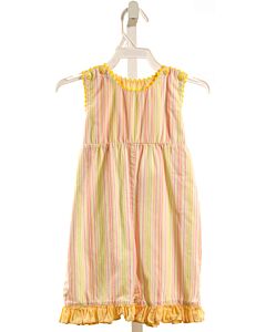 MARY JAMES  YELLOW  STRIPED  ROMPER WITH RUFFLE